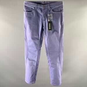 DIRK BIKKEMBERGS Size 30 Purple Cotton Button Fly Jeans